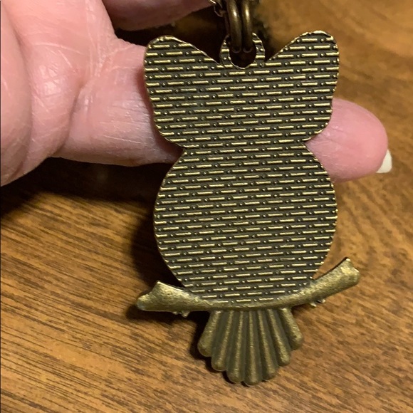 Owl Vintage Watch Gears Necklace 30” chain - Picture 3 of 7